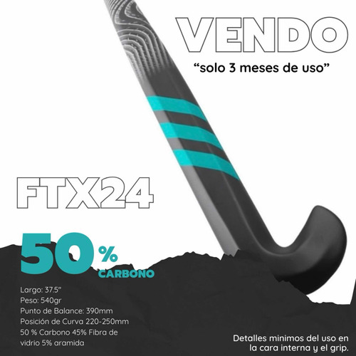 Palo De Hockey adidas 50% Carbono Ftx24