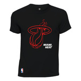 Camiseta Fanatico Basketball  Red Nba Miami Heat