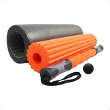 Rolo Liberação Foam Roller 3 Em 1 Miofascial E Bola Lacrosse