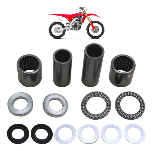 Kit Bucha Garfo Retentores Crf 250f 2004 A 2009 Traseiro