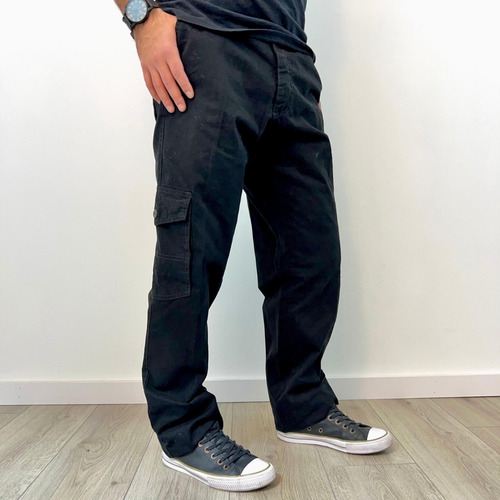 Pantalon Cargo Hombre Gabardina / Talles Grandes 62-70