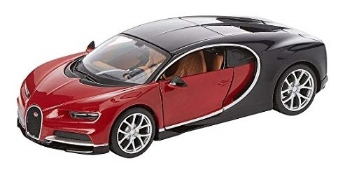 Maisto Línea De Montaje 1:24 Bugatti Chiron - Rojo/negro