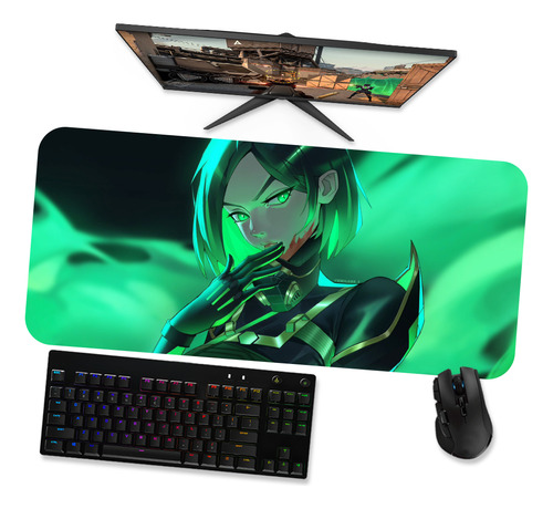 Mouse Pad Gamer Grande Mousepad 90x40cm - Valorant Viper 3