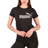 Remera Puma Ess + Metalic Logo Tee Mujer