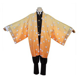 Cosplay Disfraz Anime Demon Slayer Zenitsu Kimono 100-150cm