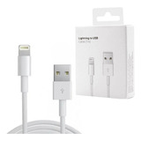 Cabo Para iPhone Original Lightning Branco Com Entrada Usb 