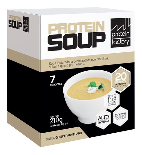 Sopa De Proteinas Soup Protein Factory Deliciosa Fácil Preparación Contiene Proteínas De Gran Calidad