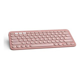 Teclado Sem Fio Logitech Pebble Keys 2 K380s Rosa 920-011791