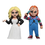 Figura Chucky & Tiffany 2 Pack - Chucky Toony Terrors - Neca