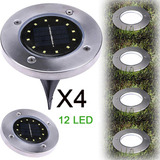 12 Luces Solares Led Para Jardín, Jardín, Césped, Suelo, 4 U