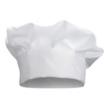 Gorro Sombrero Cheff Cocinero Blanco Tela Cotillon Disfraz