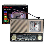 Radio Retro Portátil Recargable Vintage A Pilas