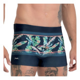 Sunga Boxer Estampa Palmeira Mash Uv50+ Moda Praia Masculino