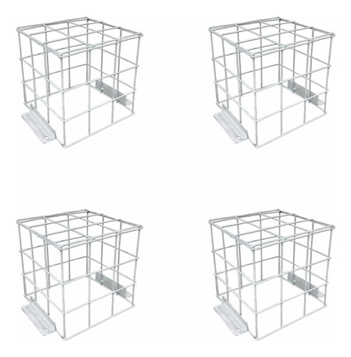 Combo X4 Jaulas Rejas 15x15x15 Para Cámaras De Seguridad