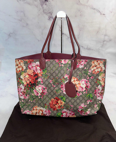 Bolsa Gucci Original Tote Con Flores