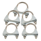  Abrazadera Caño De Escape 2 Pulgadas 50.8 Mm Pack X5 Unida