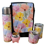 Set Matero Flores Paola Kit Completo Con Mate Pampa