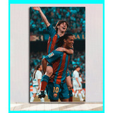 Cuadro Decorativo Ronaldinho 29x50 Cm Messi Y Ronaldinho 