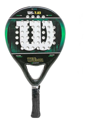 Paleta Padel Wilson Ws7.23 Negro Verde - Onda Sports