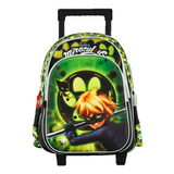 Mochila Cat Noir Ladybug Primaria Con Carro Vs727