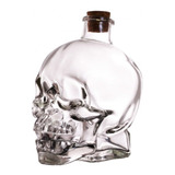 Botella Calavera Vidrio Craneo Vodka Whisky 