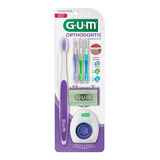 Gum Kit Complete Orthodontic Cepillo+cepillo Mini+hilo+cera
