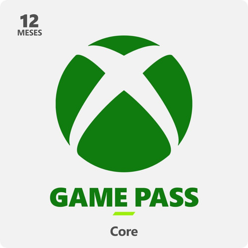 Xbox Game Pass Core 12 Meses Codigo 25 Digitos One Series Sx