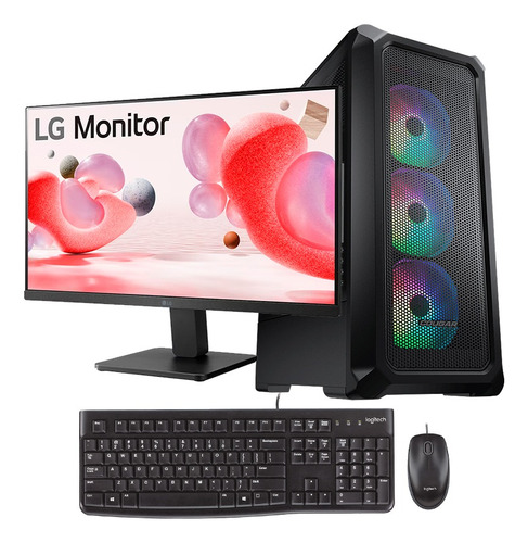 Emsamble + Monitor Lg24 100hz Ips + Combo Teclado Mouse