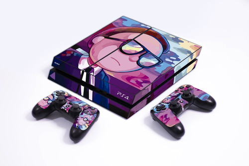 Skin Para Ps4 Fat Rick And Morty Morty Smith Mib