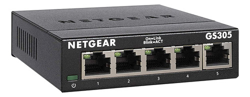 Conmutador No Administrado Netgear Gigabit Ethernet De 5 Pue