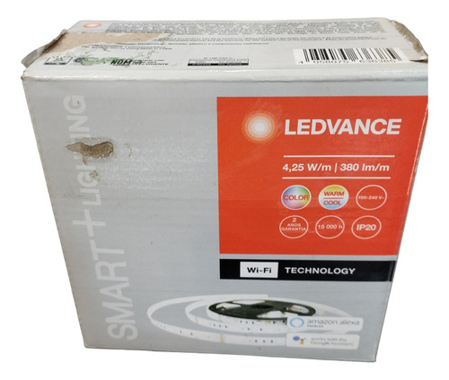 Tira Led Smart Wifi Alexa Rgbw Ip20 100-240v Ledvance 