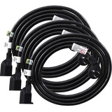 Cable De Extension 14 Awg De 6 Pies  Negro