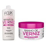Kit Felps Banho De Verniz Shampoo L + Mascara 300g