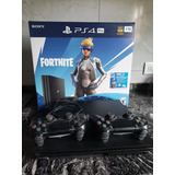 Sony Play Station 4 Pro Fornite 1 Tb C/2 Controles 