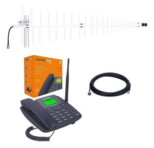 Kit Telefone Celular Rural 3g 4g Antena Roteador Wifi