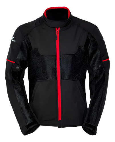 Chamarra Para Motociclista Luzern 3 Negra Impermeable | Meses sin interés