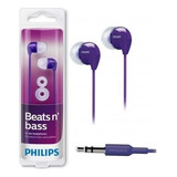 Audifonos Alambricos Philips Beats N´ Bass She3590 Color Violeta