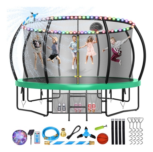 Lyromix Trampolin De Calabaza Mejorado De 14 Pies Para Ninos