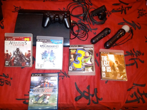 Playstation 3 Ultra Slim Usada  (ps Move + Juego) A Reparar