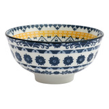 Bowl Cerâmica Tigela Cumbuca Decorativo Sopeira Estampada
