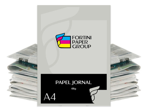 Papel Jornal 48g Formato A4 500 Folhas Premium