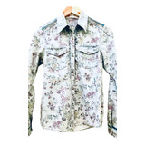 Camisa De Jean Estampada Mujer