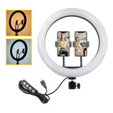 Ring Light Tik Tok Led 30cm + 2 Suportes Celular Cl-12