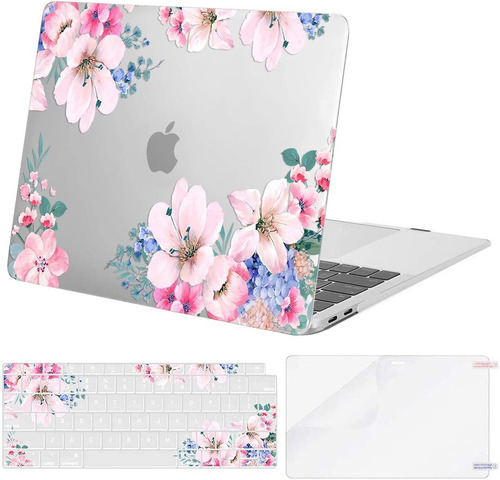 Funda Rigida Para Macbook Air 13 (a1932), Floral/plastico