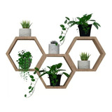 Repisa Flotante Hexagonal X 3