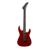 Guitarra Eléctrica Jackson Js Series Js11 Dinky De Álamo Metallic Red Metalizado Con Diapasón De Amaranto