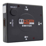 Switch Hub Hdmi 1x3 1080p Full Hd Botão Select Divisor