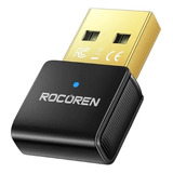 Adaptador Bluetooth Rocoren 5.3 Usb Pc Notebook Windows