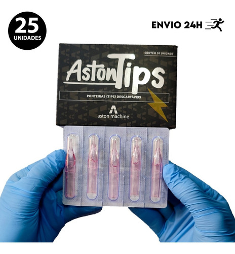 Pontira Tips Aston Tatuagem Tattoo - 25 Unidades - Oferta