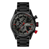 Reloj G-force Original H3651g Cronografo Negro + Estuche